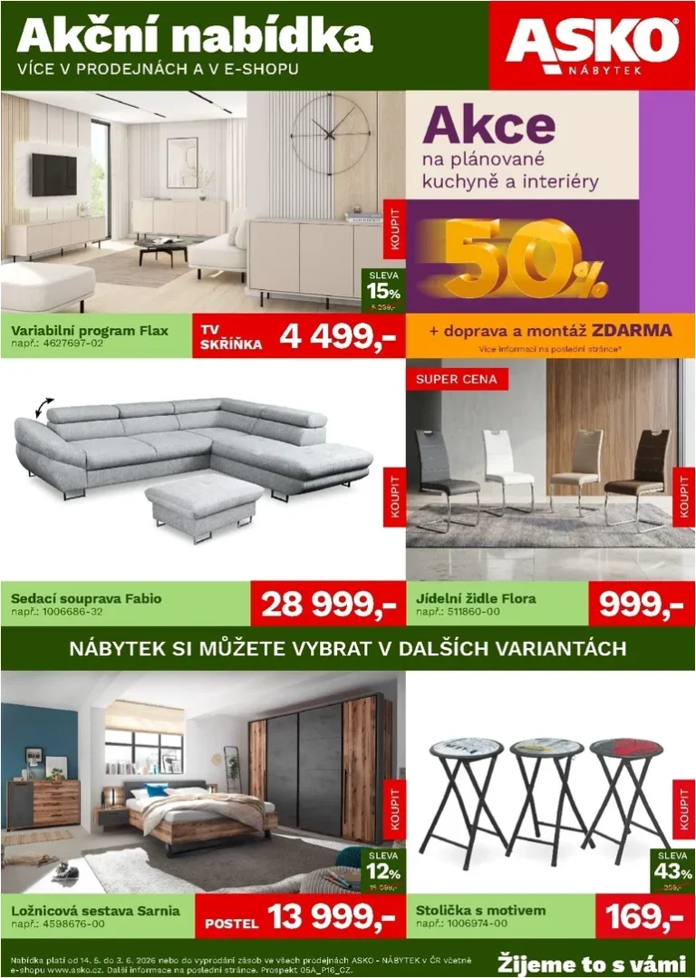 Akční leták ASKO NÁBYTEK platný od 14.05.2026 - strana 1