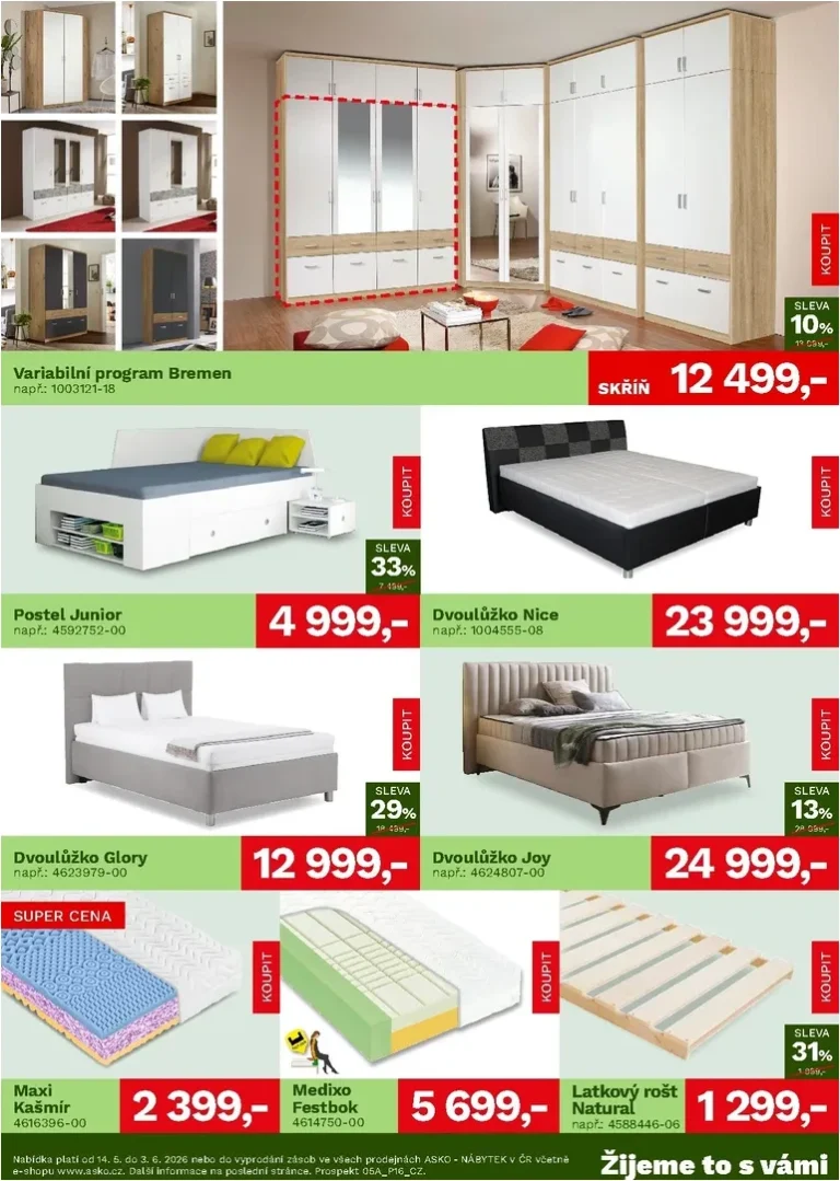 Akční leták ASKO NÁBYTEK platný od 14.05.2026 - strana 3