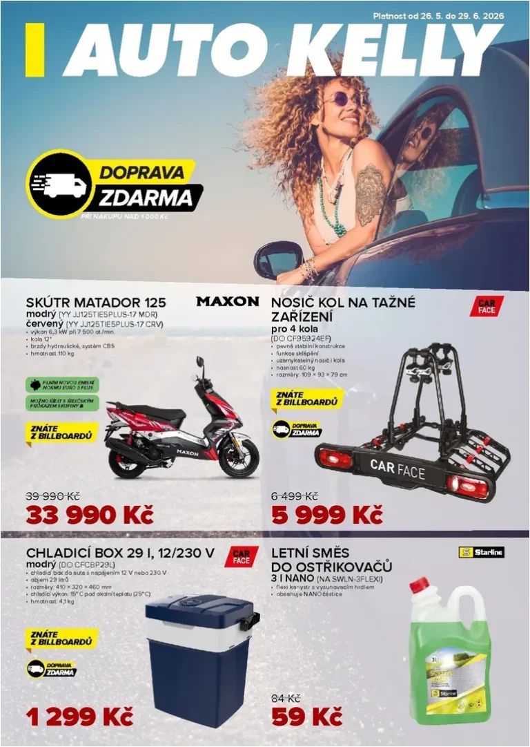 Akční leták Auto Kelly platný od 26.05.2026 - strana 1