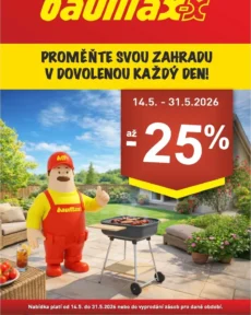 Akční leták Baumax – Proměňte svou zahradu platný od 14.05.2026