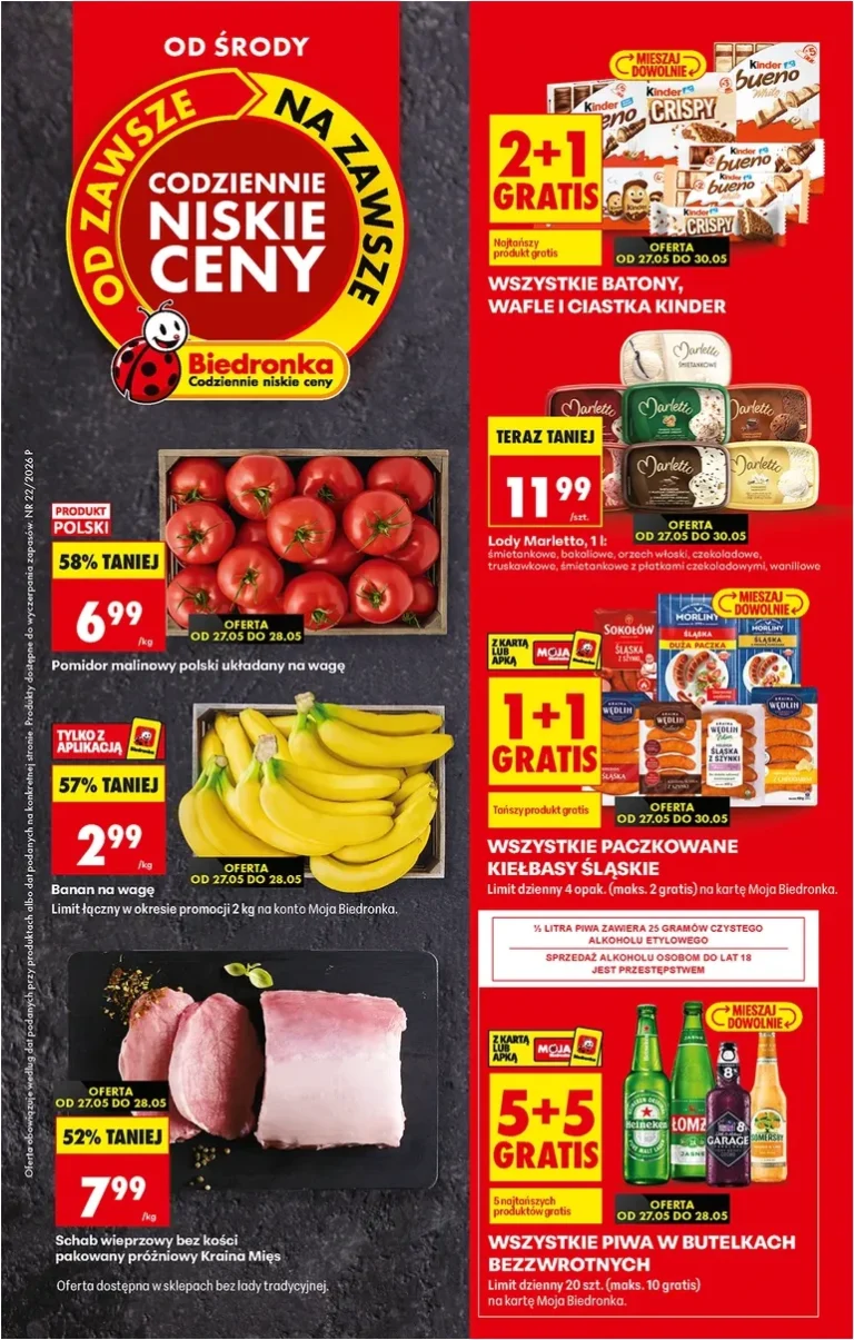 Akční leták Biedronka – Codziennie niskie ceny P – oferta od 27.05 – Gazetka – Biedronka.pl platný od 27.05.2026 - strana 1