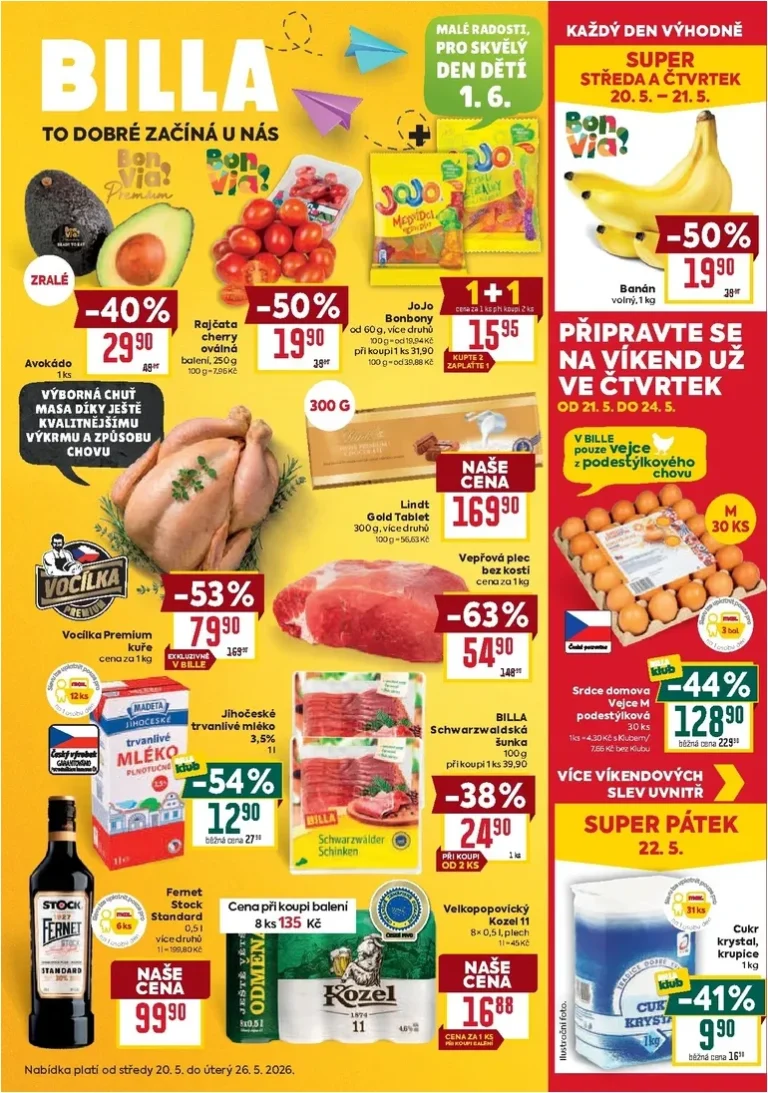 Akční leták Billa platný od 20.05.2026 - strana 1