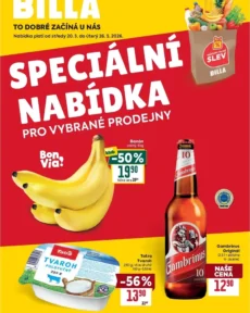 Akční leták Billa – Speciální nabídka: vybrané prodejny platný od 20.05.2026