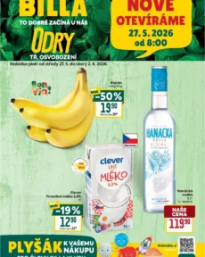 Nejnovější Billa – Speciál: Odry leták platný od 27.05.2026 ⭐