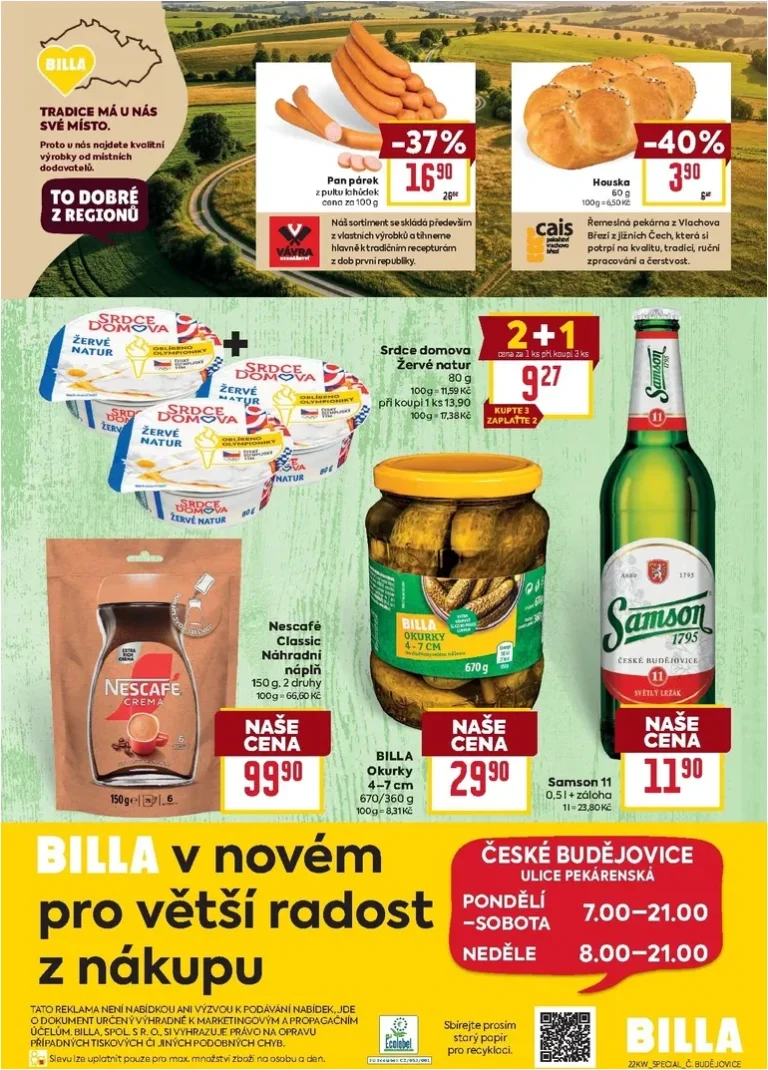 Nejnovější Billa – České Budějovice leták platný od 27.05.2026 ⭐ - strana 2