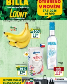 Nejnovější Billa – Louny leták platný od 27.05.2026 ⭐