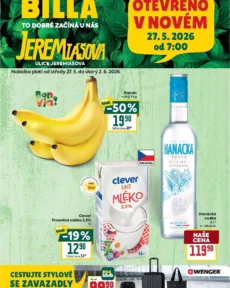 Nejnovější Billa – Olomouc leták platný od 27.05.2026 ⭐