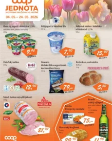 Akční leták COOP Jednota platný od 04.05.2026