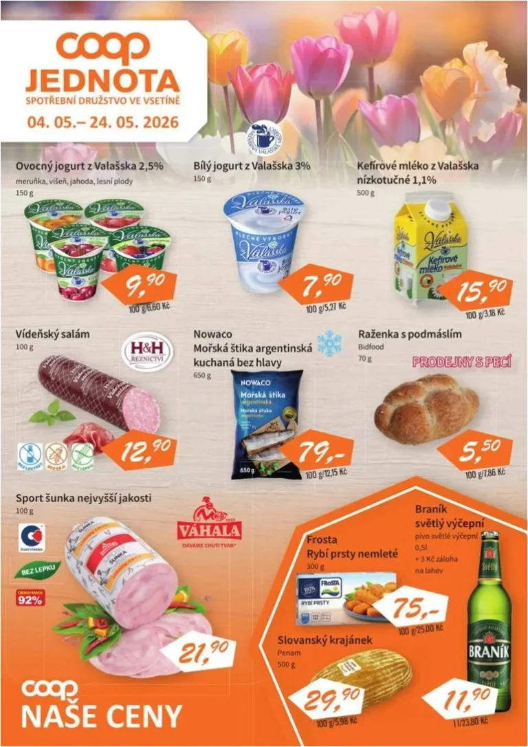 Akční leták COOP Jednota platný od 04.05.2026 - strana 1