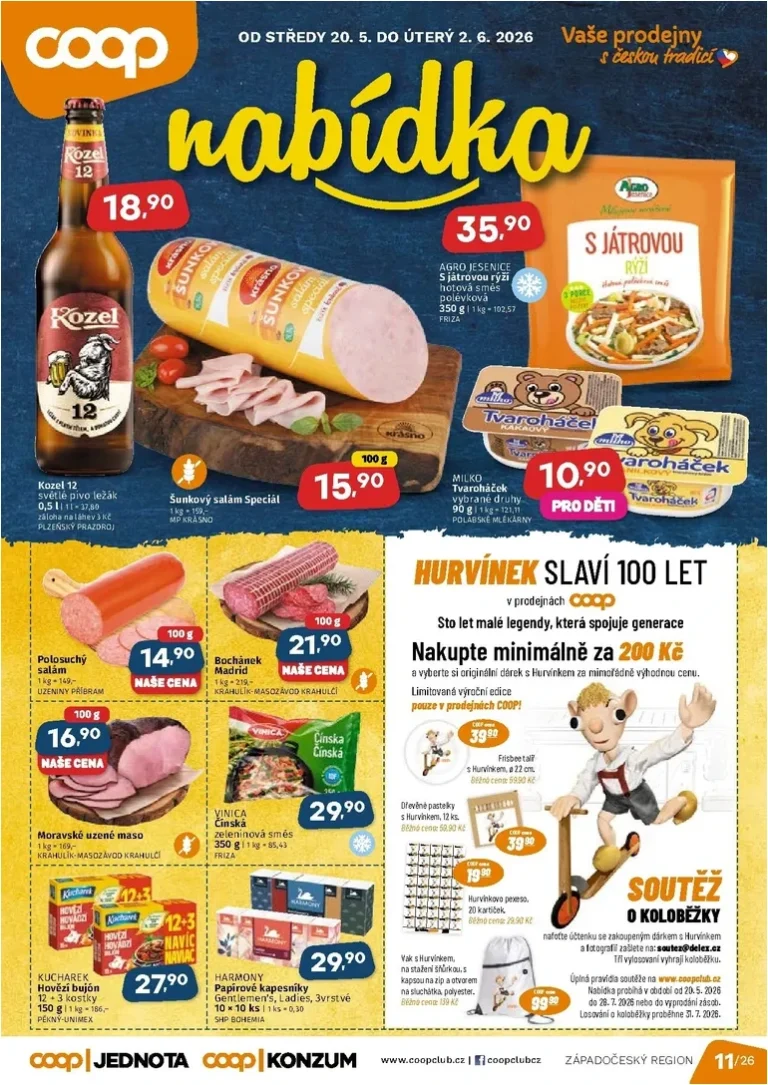 Akční leták Coop – Západní Čechy platný od 20.05.2026 - strana 1