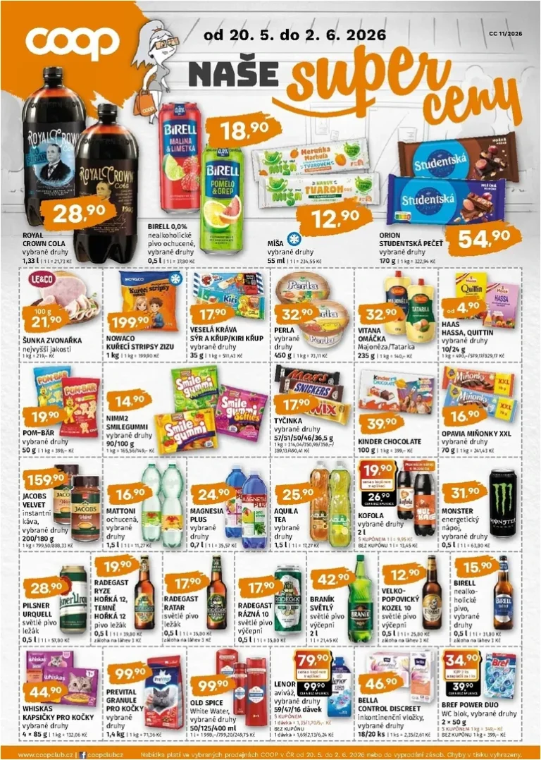 Akční leták Coop – Naše značky platný od 20.05.2026 - strana 1