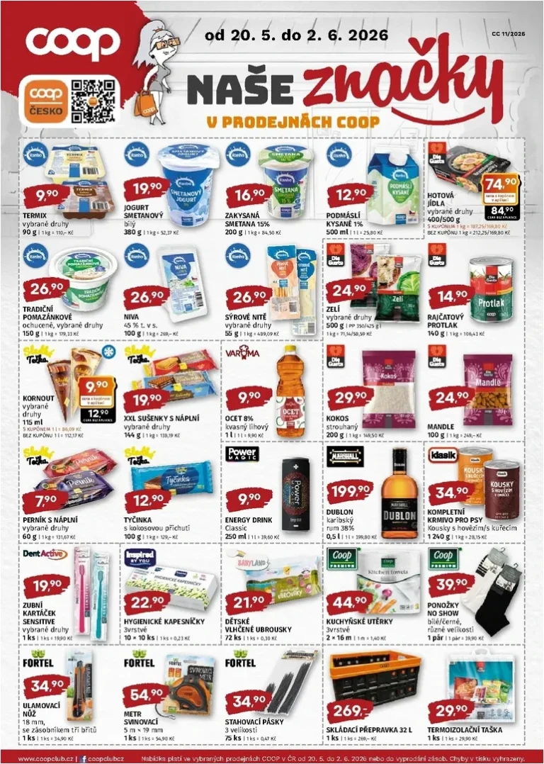 Akční leták Coop – Naše značky platný od 20.05.2026 - strana 2