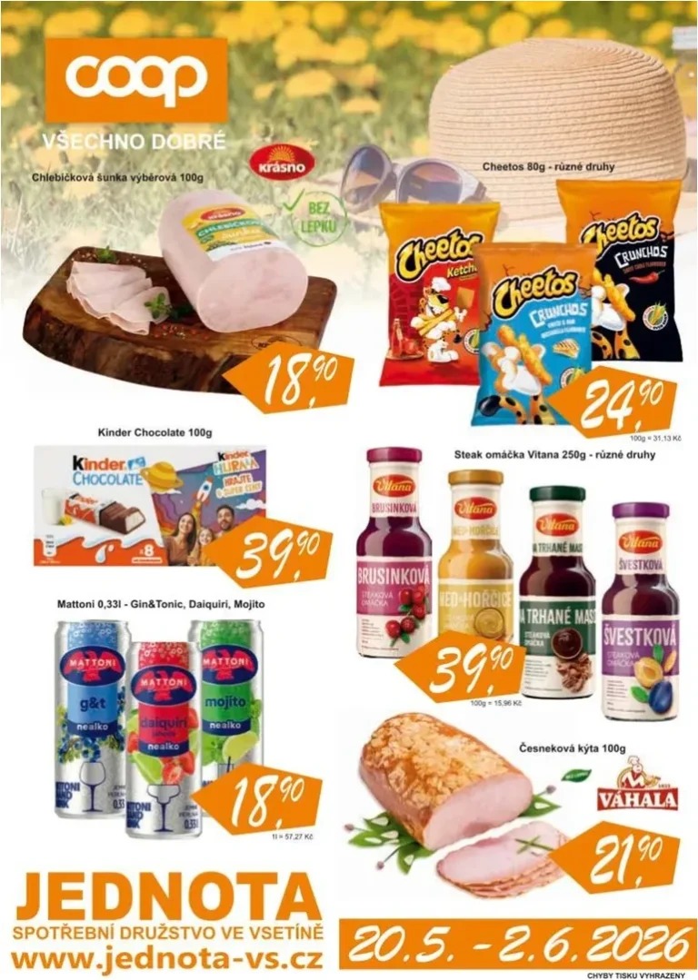 Akční leták COOP Jednota platný od 20.05.2026 - strana 1
