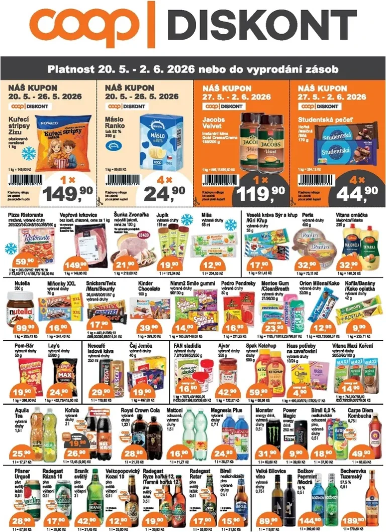Akční leták Coop – Diskont platný od 20.05.2026 - strana 1