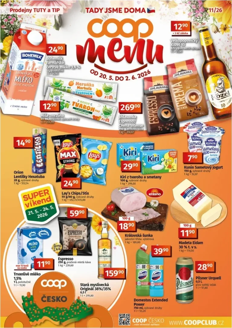 Akční leták Coop – Tuty-Tip Menu platný od 20.05.2026 - strana 1