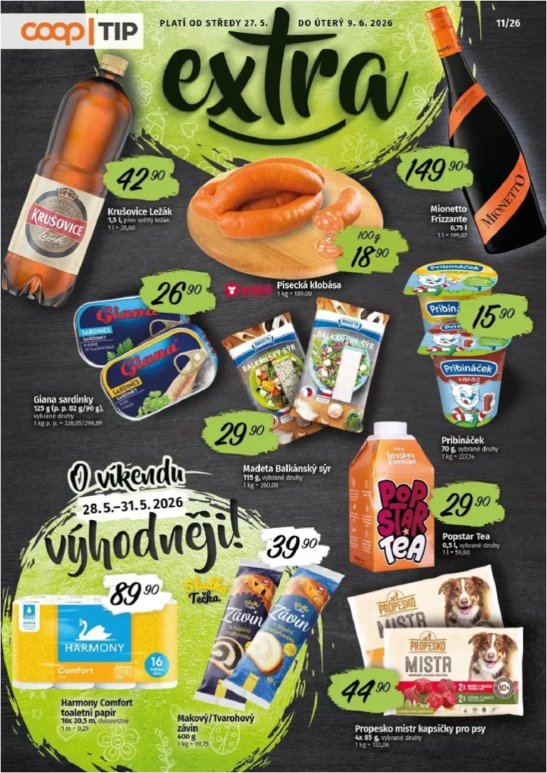 Nejnovější Coop – Tip Extra leták platný od 27.05.2026 ⭐ - strana 1