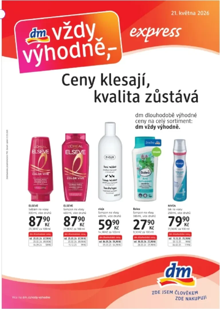 Akční leták dm drogerie – Express platný od 21.05.2026 - strana 1