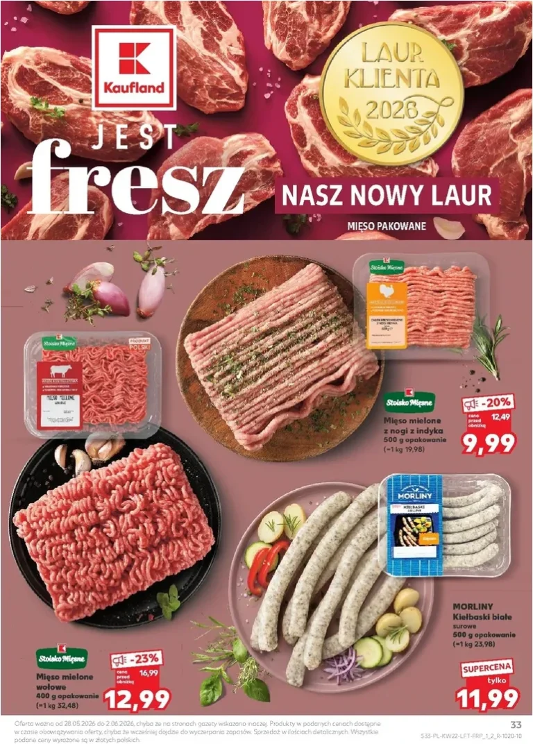 Nejnovější Kaufland Polsko leták platný od 28.05.2026 ⭐ - strana 33