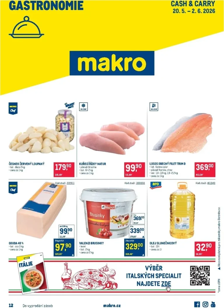 Akční leták Makro – Gastronomie platný od 20.05.2026 - strana 1