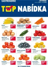 Akční leták Makro – TOP ovoce a zelenina – Distribuce Gastronomie platný od 26.05.2026