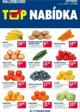Akční leták Makro – TOP ovoce a zelenina distribuce platný od 26.05.2026