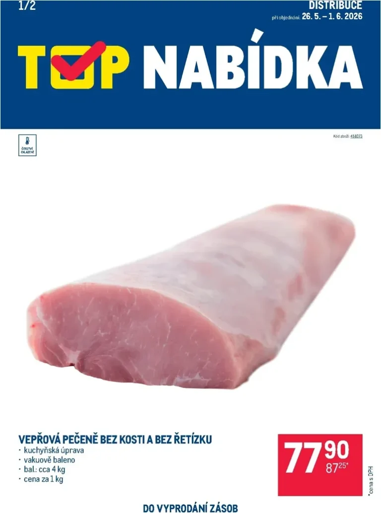 Akční leták Makro – TOP maso – Distribuce platný od 26.05.2026 - strana 1