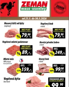 Akční leták Prodejny Zeman platný od 25.05.2026
