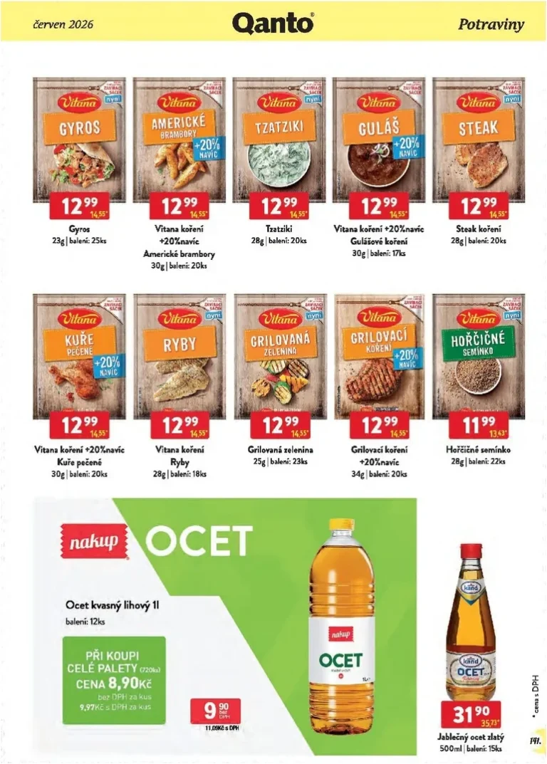 Nejnovější Qanto – Velkoobchodní akce leták platný od 01.06.2026 ⭐ - strana 141
