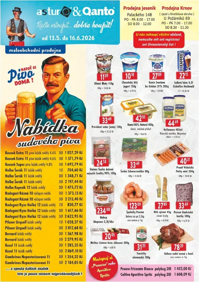 Akční leták Qanto Cash&amp;carry – Jeseník, Krnov platný od 13.05.2026 - strana 1