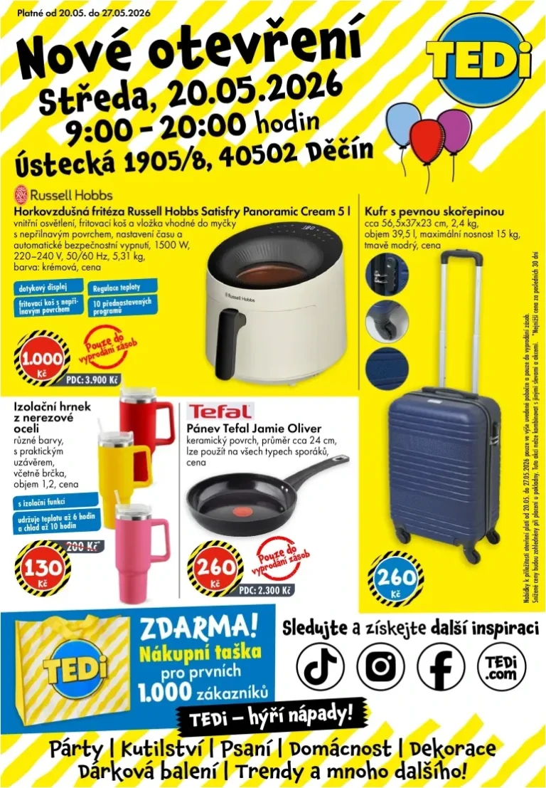 Akční leták TEDi – Děčín platný od 20.05.2026 - strana 1