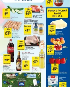 Nejnovější Tesco supermarket leták platný od 27.05.2026 ⭐