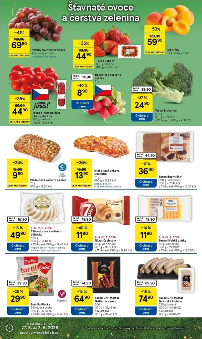 Nejnovější Tesco supermarket leták platný od 27.05.2026 ⭐ - strana 4