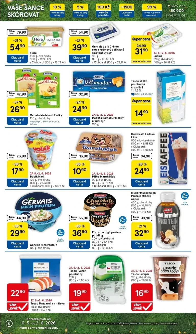 Nejnovější Tesco supermarket leták platný od 27.05.2026 ⭐ - strana 6