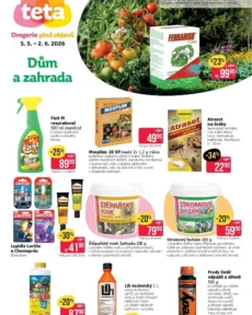 Akční leták Teta drogerie – Dům a zahrada platný od 05.05.2026