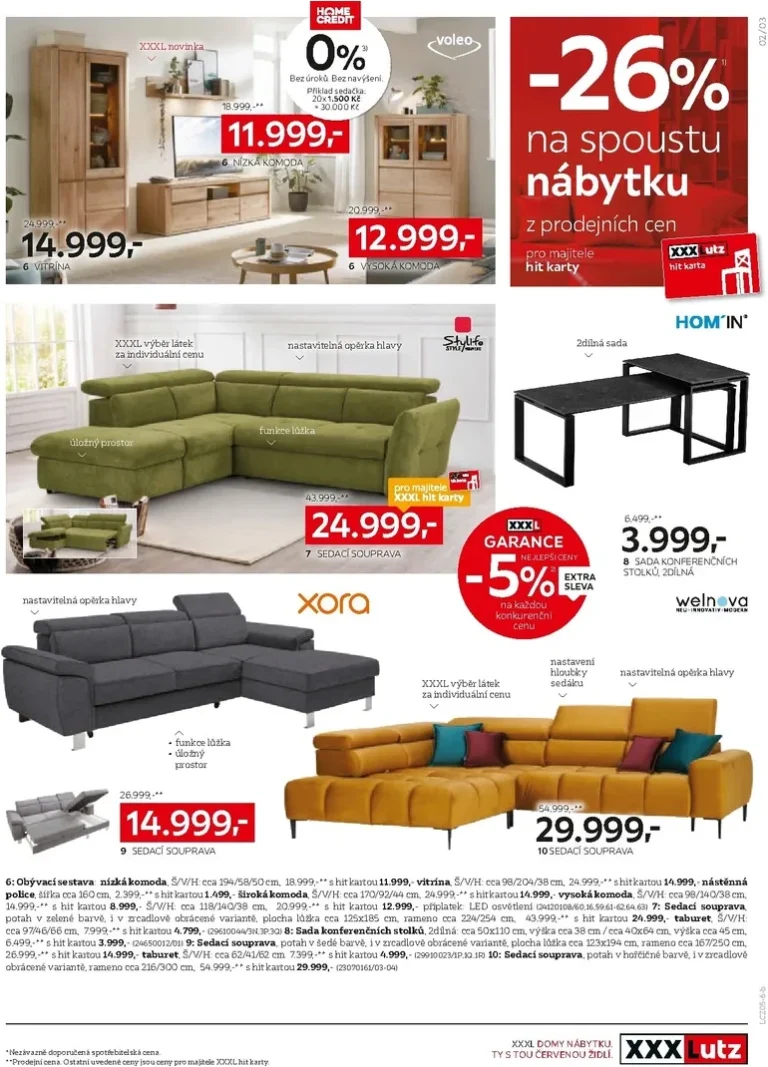 Akční leták XXXLutz – Sleva 26 % téměř na všechno platný od 11.05.2026 - strana 3