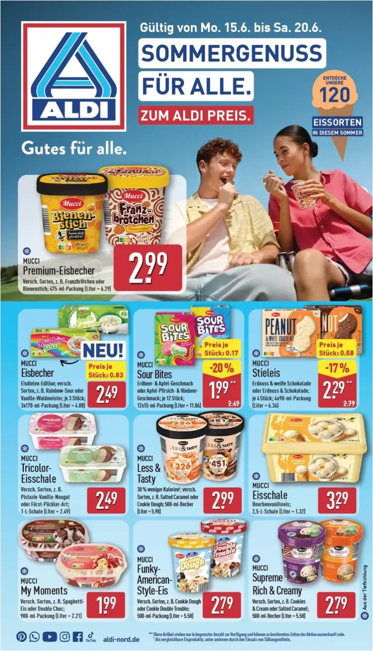 Nejnovější Aldi Nord Německo – Vorschau leták platný od 15.06.2026 ⭐ - strana 1