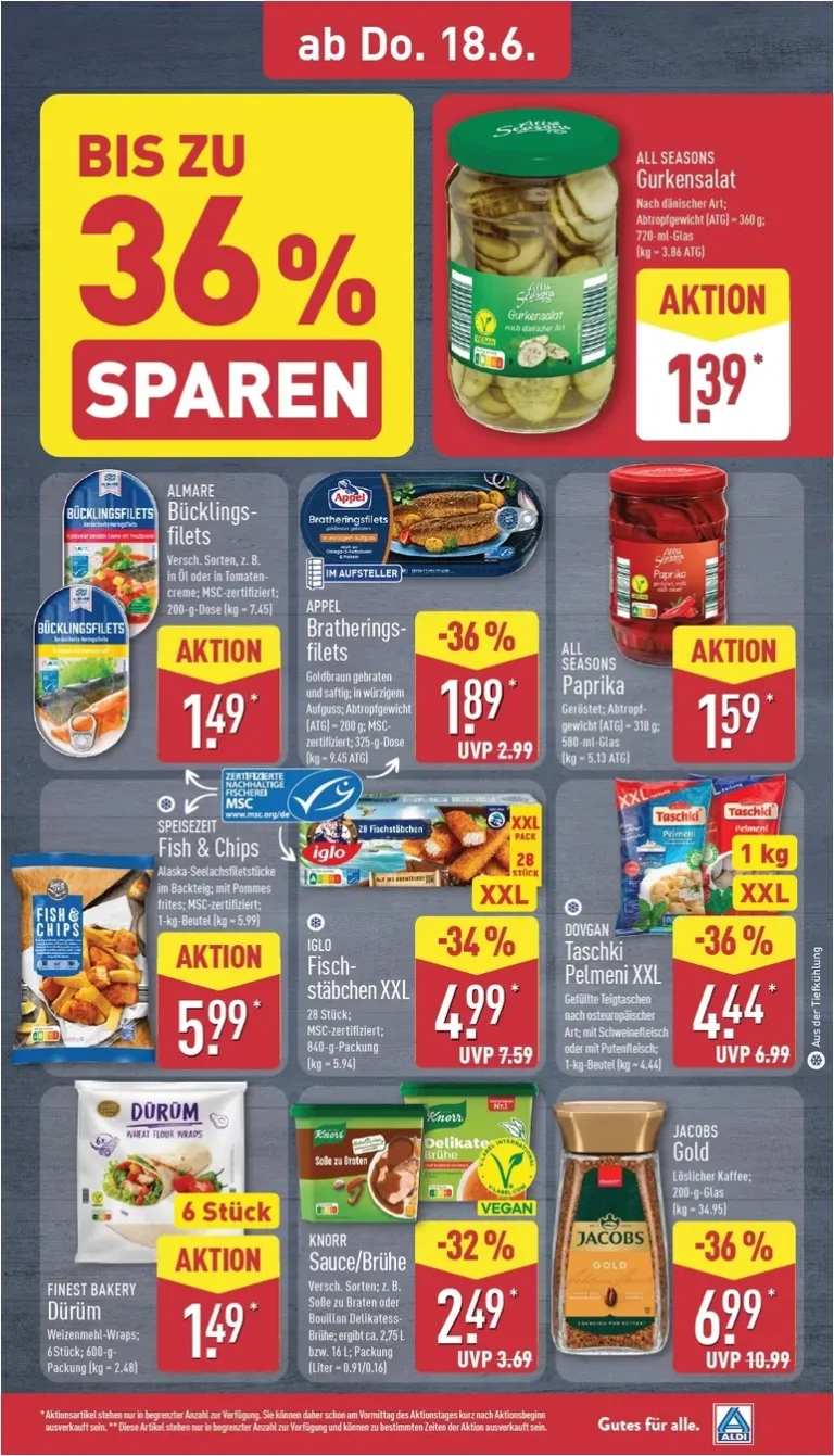 Nejnovější Aldi Nord Německo – Vorschau leták platný od 15.06.2026 ⭐ - strana 33