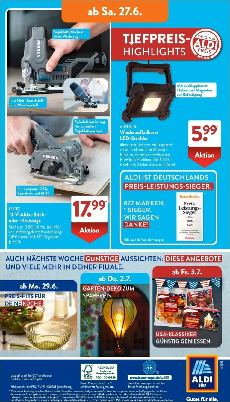 Nejnovější Aldi Süd Německo leták platný od 22.06.2026 ⭐ - strana 17