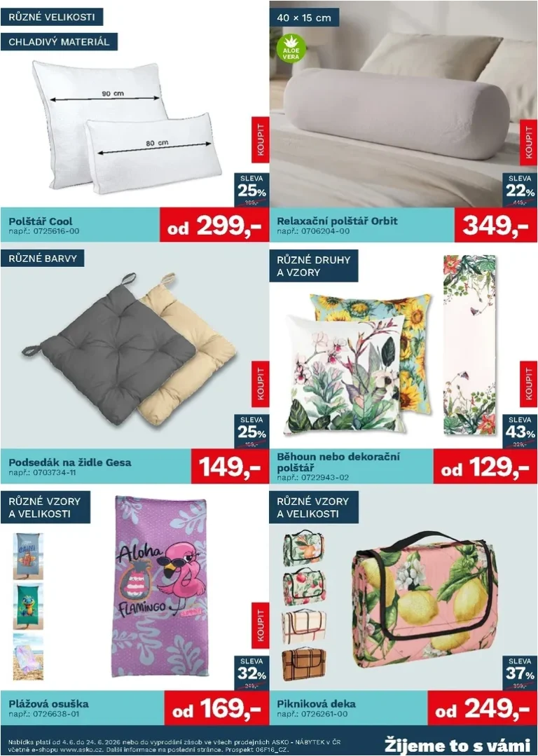 Akční leták ASKO NÁBYTEK – Bytové doplňky platný od 04.06.2026 - strana 3