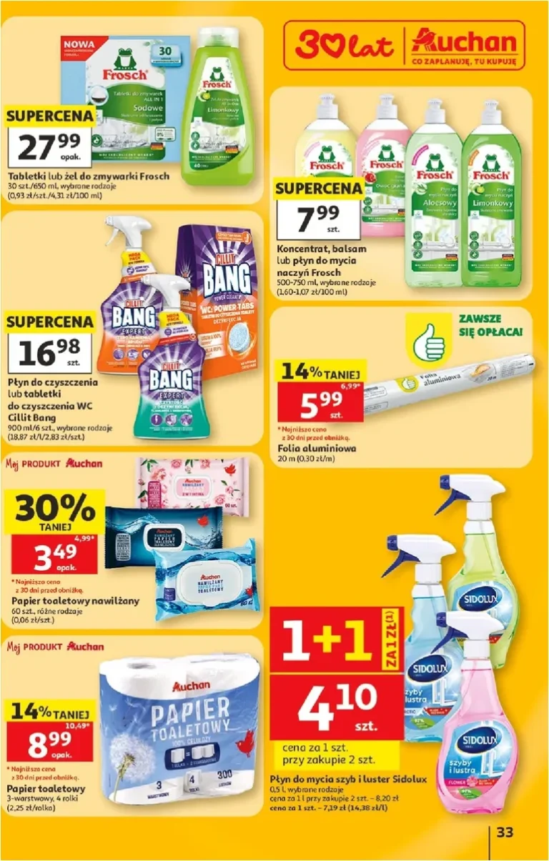 Nejnovější Hipermarket Auchan Polsko leták platný od 11.06.2026 ⭐ - strana 33