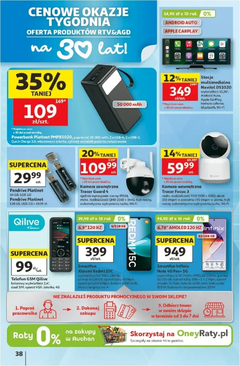 Nejnovější Hipermarket Auchan Polsko leták platný od 11.06.2026 ⭐ - strana 38