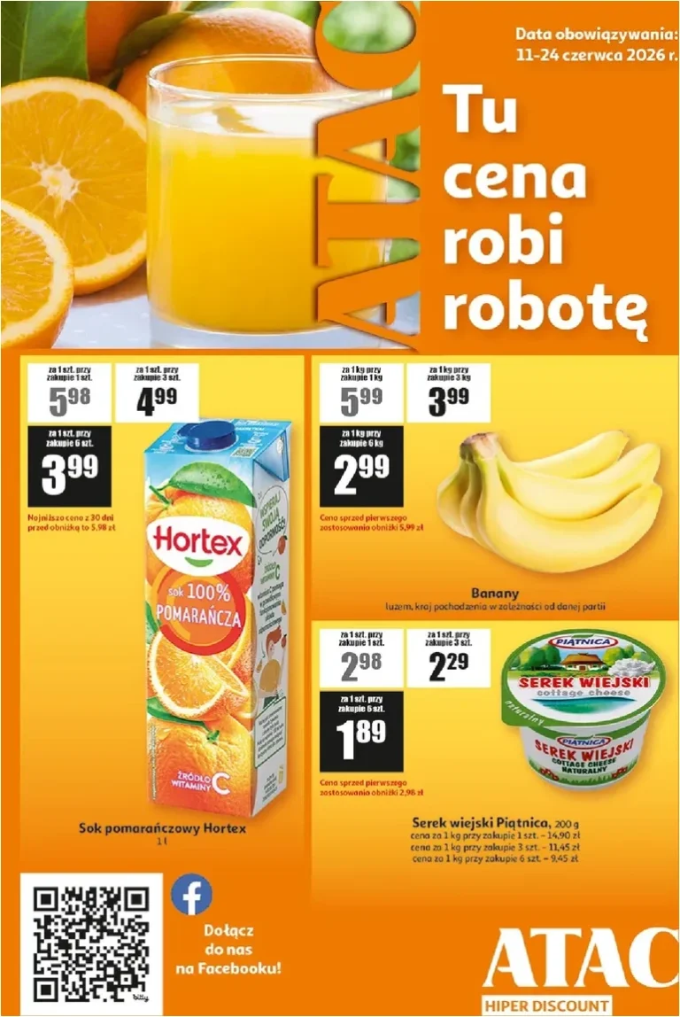 Nejnovější Hiper Discount Polsko – ATAC leták platný od 11.06.2026 ⭐ - strana 1