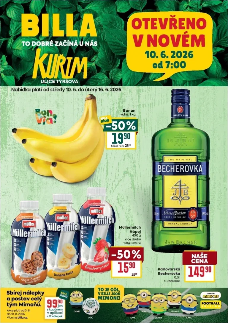 Akční leták Billa – Speciál: Kuřim platný od 10.06.2026 - strana 1