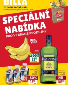 Akční leták Billa – Speciální nabídka: vybrané prodejny platný od 10.06.2026