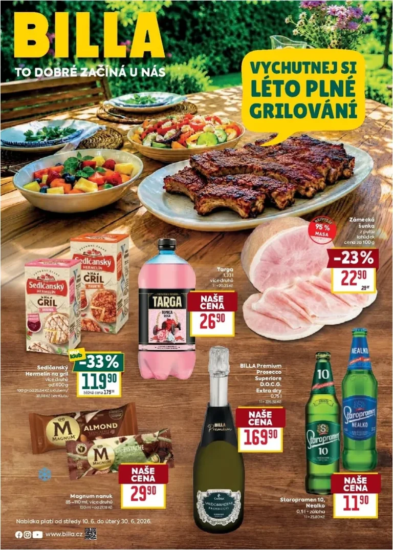 Akční leták Billa – Léto platný od 10.06.2026 - strana 1