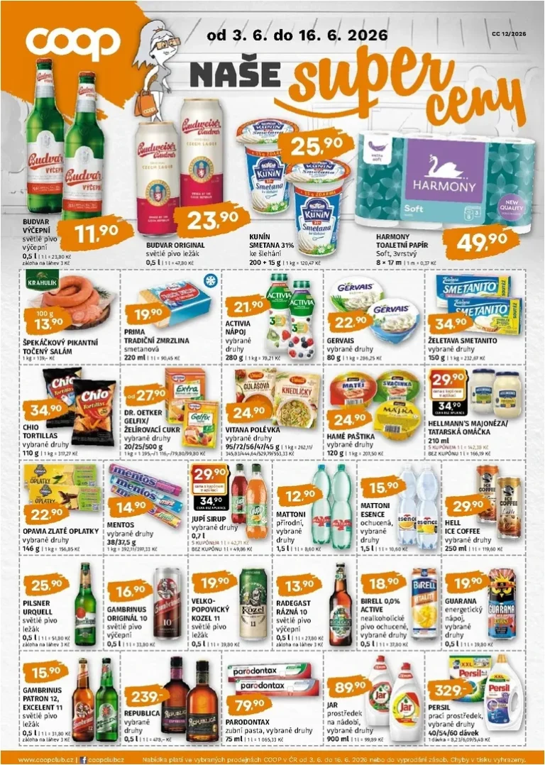 Akční leták Coop – Super ceny platný od 03.06.2026 - strana 1