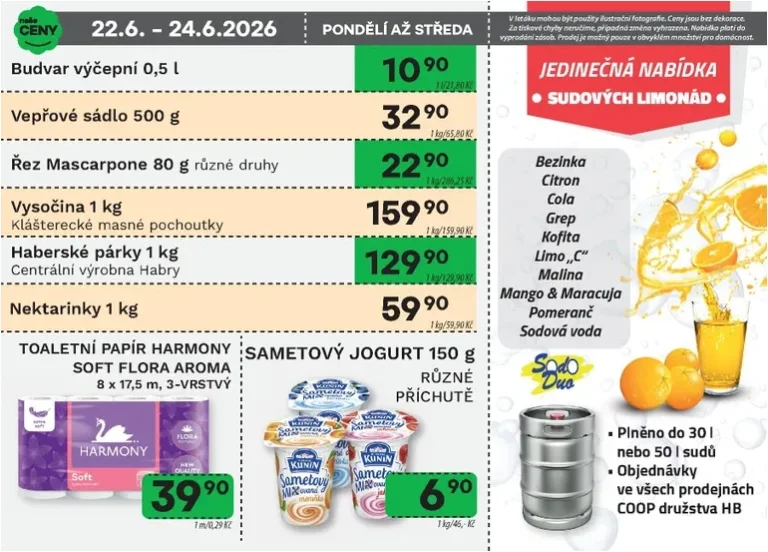 Akční leták Coop HB – Naše ceny platný od 18.06.2026 - strana 2