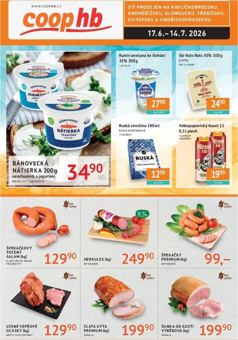 Akční leták Coop HB platný od 17.06.2026 - strana 1