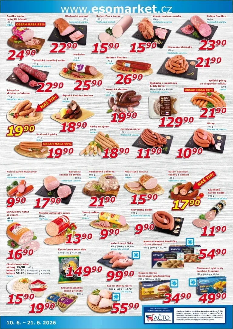 Nejnovější ESO MARKET leták platný od 10.06.2026 ⭐ - strana 2