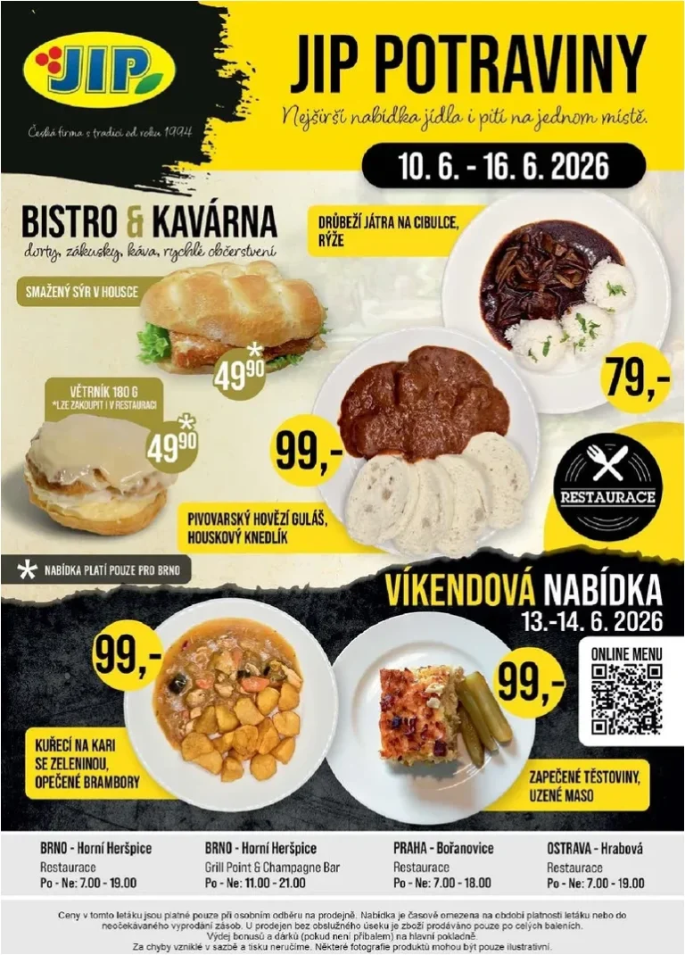 Nejnovější JIP – České Budějovice, Most, Svoboda nad Úpou, Náchod, Sušice leták platný od 10.06.2026 ⭐ - strana 20